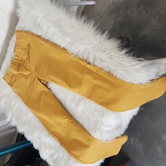 Big girls mustard pants and 2 navy blue Tops set - Picture 9 of 10